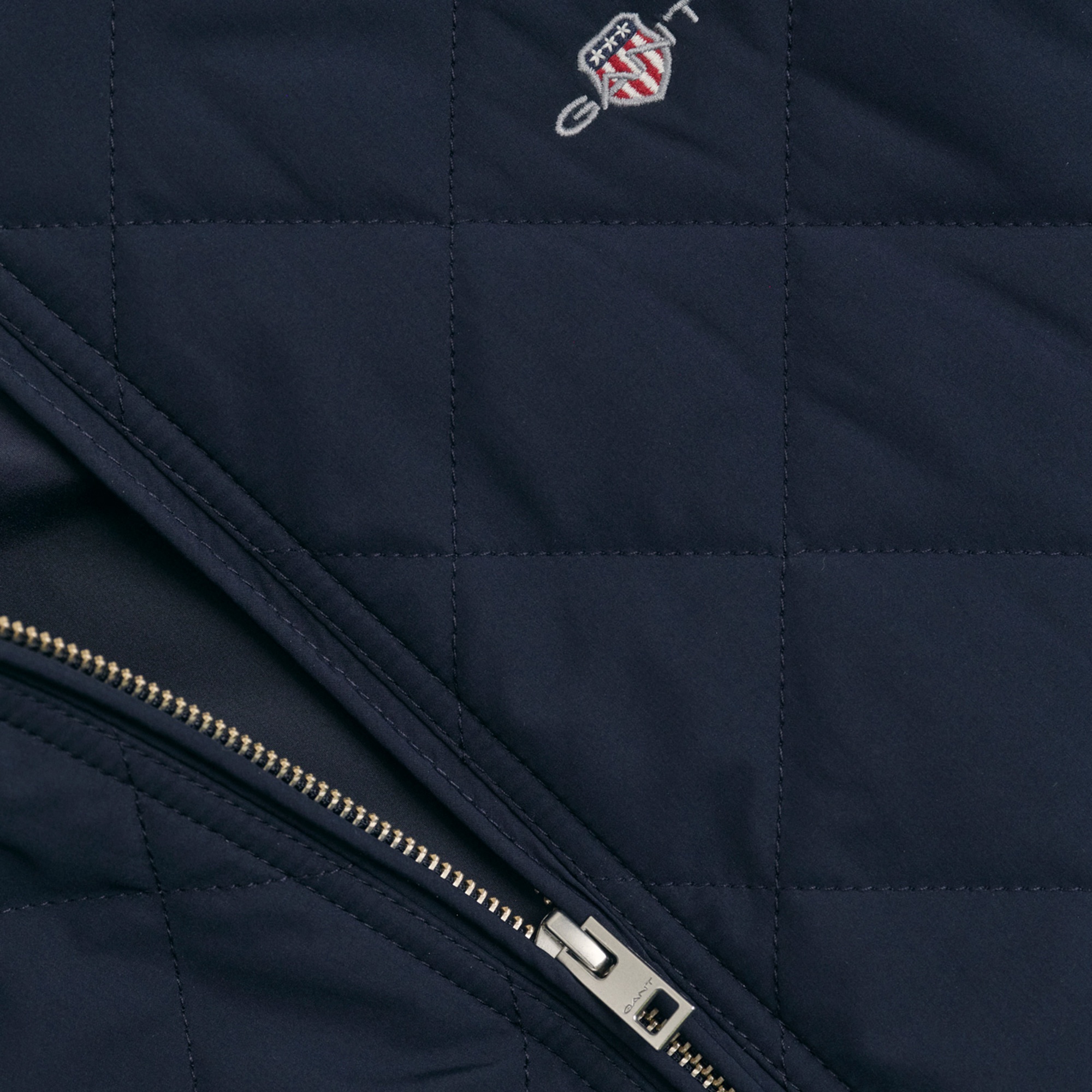 GANT Erkek Lacivert Dik Yaka Logolu Ceket