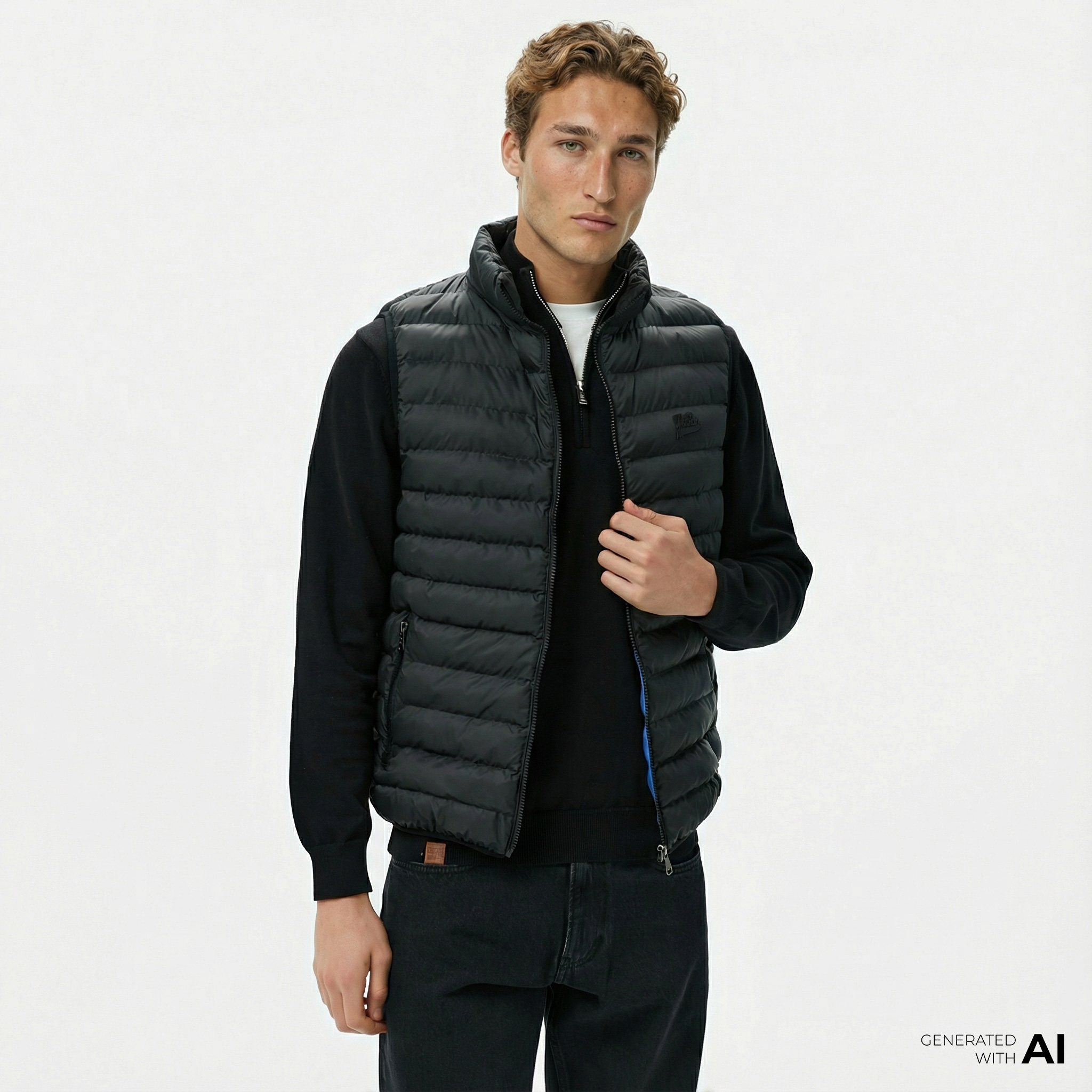  Ucla Blume Erkek Siyah Yelek