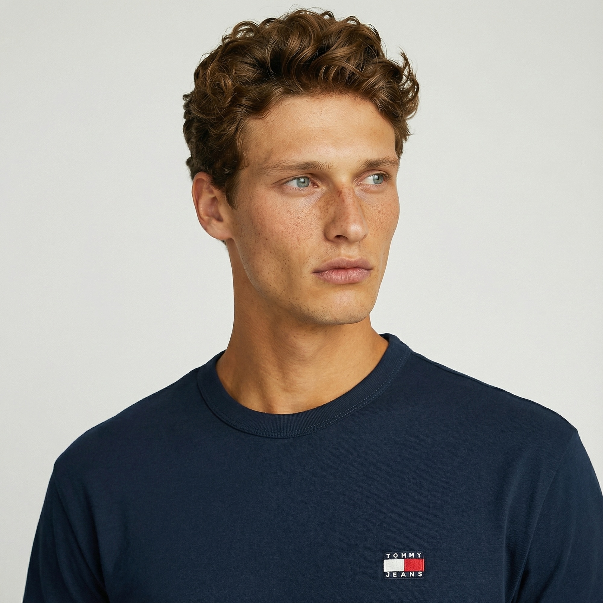 Tommy Hilfiger Badge Erkek Lacivert T-Shirt