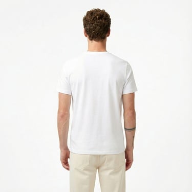  Tommy Hilfiger Elevated Essentials Erkek Beyaz T-Shirt