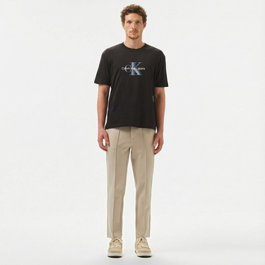  Calvin Klein Monologo Shift Erkek Siyah T-Shirt