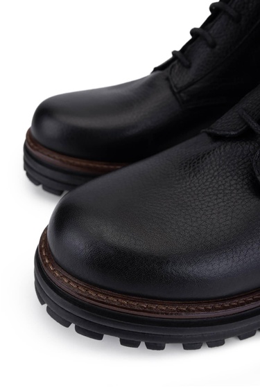  Tamer Tanca Kadın Hakiki Deri Siyah Casual Bot