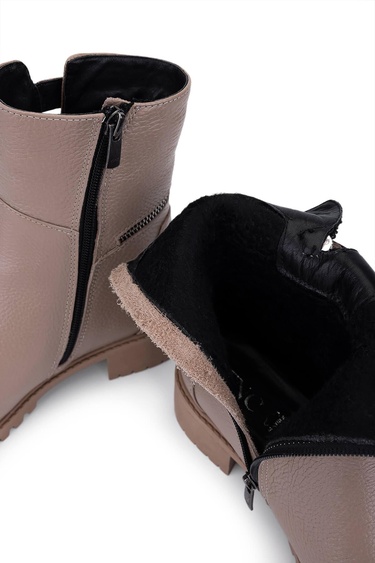  Tamer Tanca Kadın Hakiki Deri Vizon Casual Bot