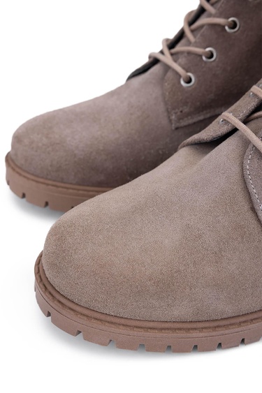  Tamer Tanca Kadın Hakiki Deri VIZON SUET YRM Casual Bot