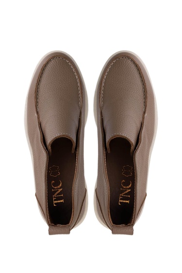  Tamer Tanca Kadın Hakiki Deri Bej Casual Bot