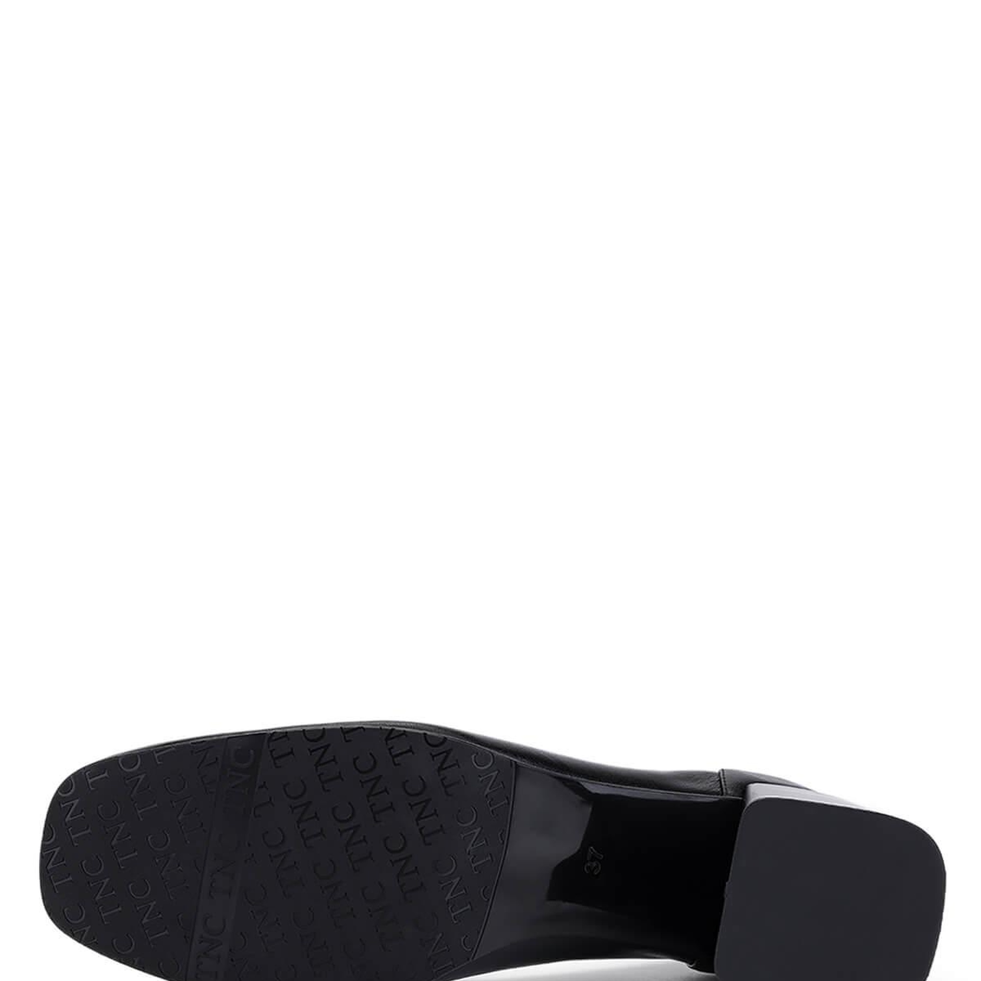 Tamer Tanca Kadın Hakiki Deri Siyah Deri Topuklu Ayakkabı