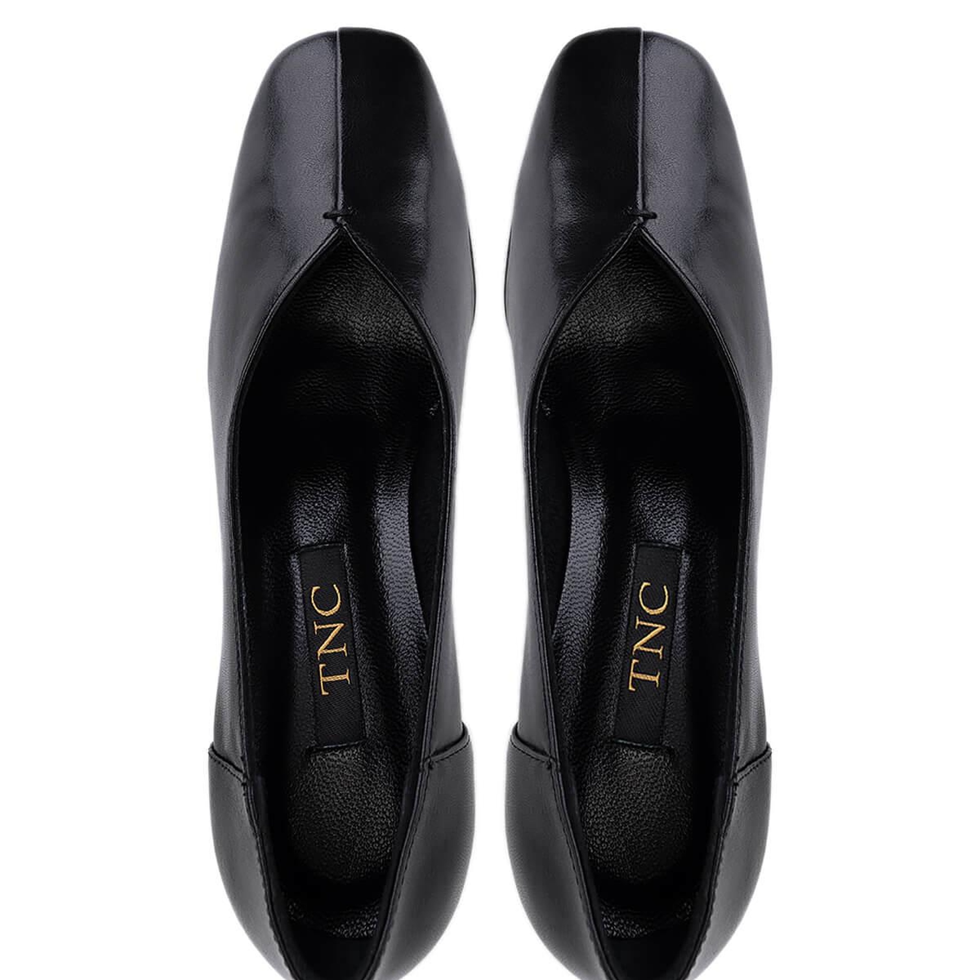 Tamer Tanca Kadın Hakiki Deri Siyah Deri Topuklu Ayakkabı