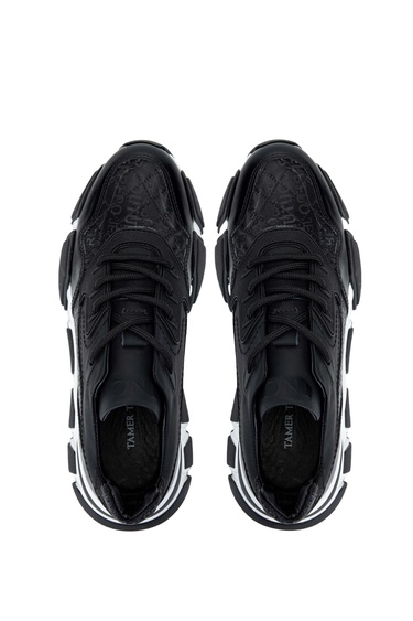  Tamer Tanca Erkek Hakiki Deri Siyah Sneakers & Spor Ayakkabı