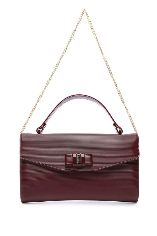  Tamer Tanca Kadın Vegan Bordo El Çantası