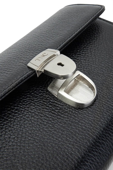  Tamer Tanca Erkek Hakiki Deri Siyah El Çantası