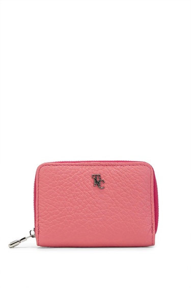  Tamer Tanca Kadın Hakiki Deri Pembe Cüzdan Cuzdan