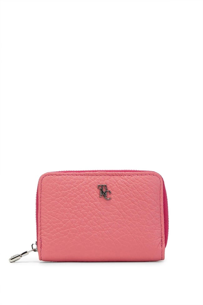  Tamer Tanca Kadın Hakiki Deri Pembe Cüzdan Cuzdan