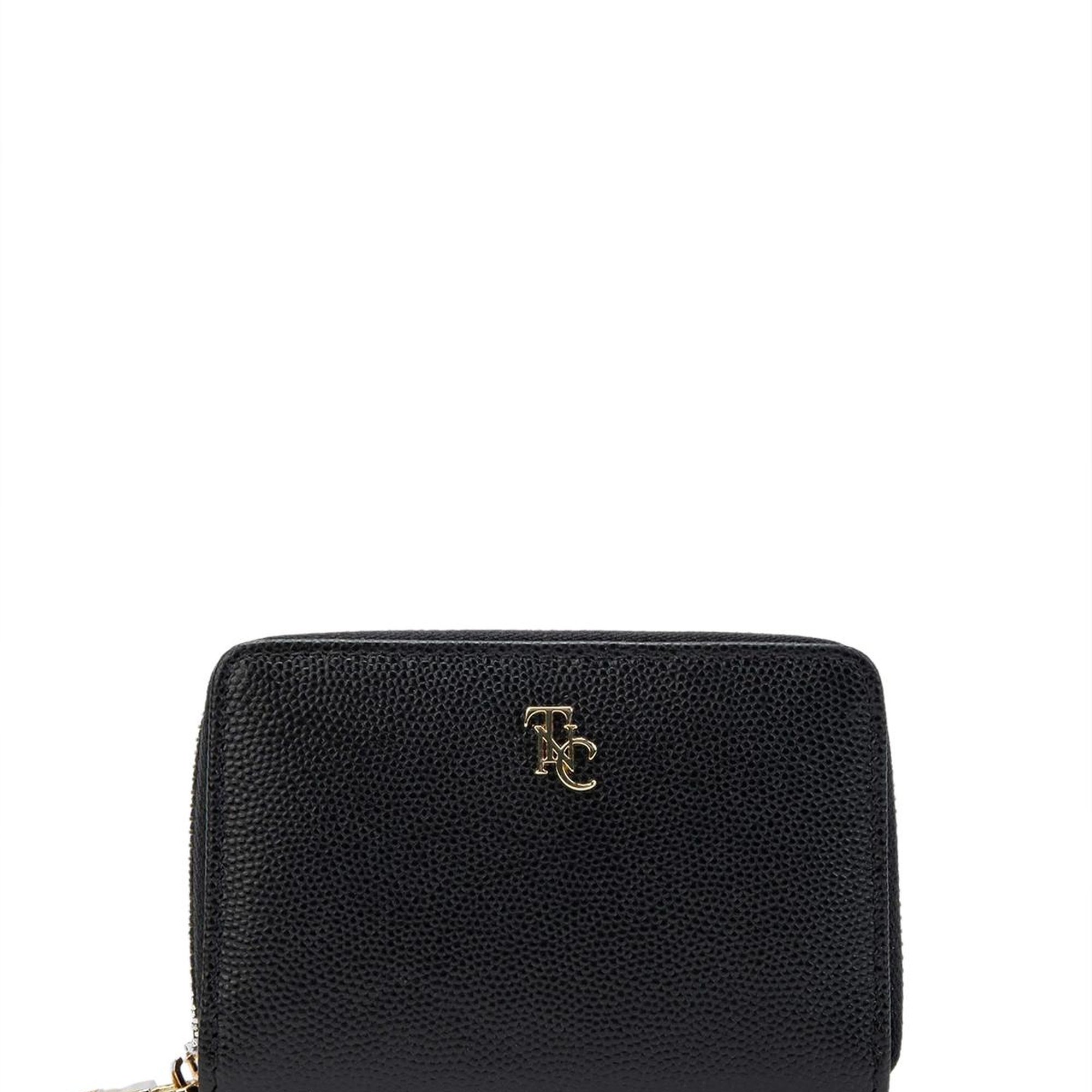 Tamer Tanca Kadın Hakiki Deri Siyah Havyar Cüzdan Cuzdan