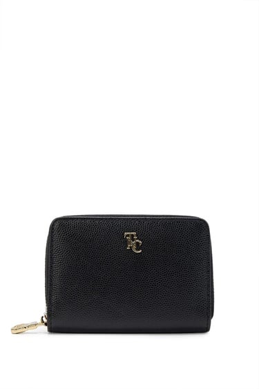  Tamer Tanca Kadın Hakiki Deri Siyah Havyar Cüzdan Cuzdan