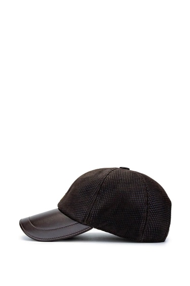  Tamer Tanca Erkek Deri & Tekstil Kahverengi Beyzbol Şapka