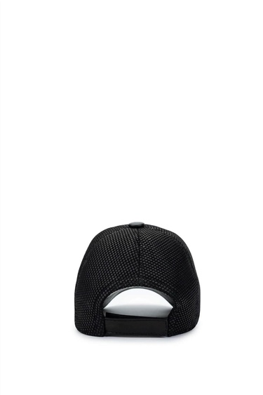  Tamer Tanca Erkek Deri & Tekstil Siyah Beyzbol Şapka