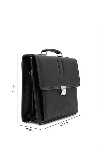  Tamer Tanca Erkek Vegan Siyah Evrak Çantası