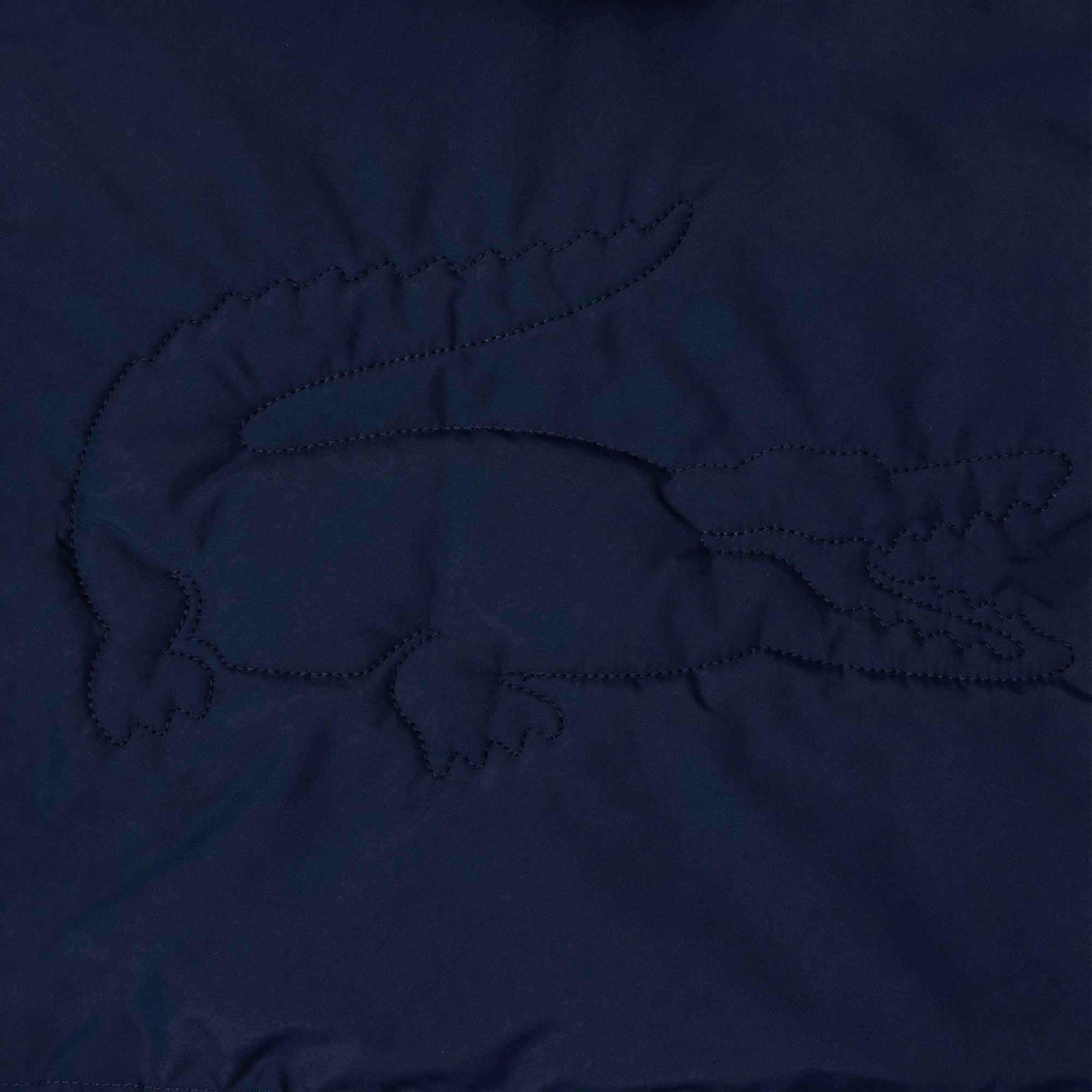 Lacoste Çocuk Kapüşonlu Lacivert Şişme Mont