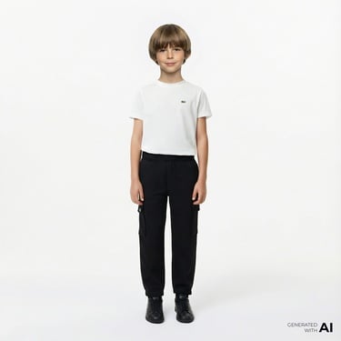  Lacoste Erkek Çocuk Siyah Eşofman Altı