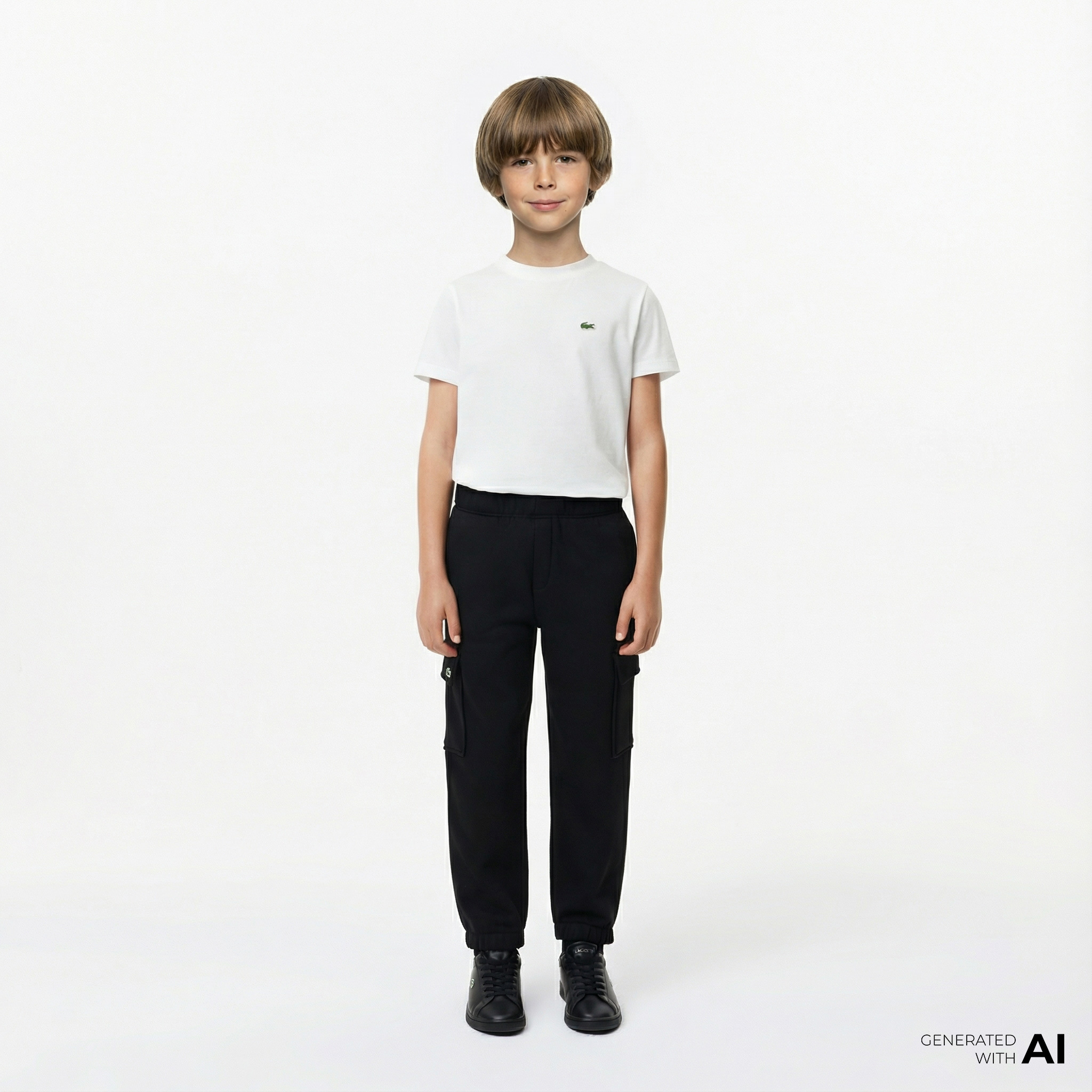  Lacoste Erkek Çocuk Siyah Eşofman Altı