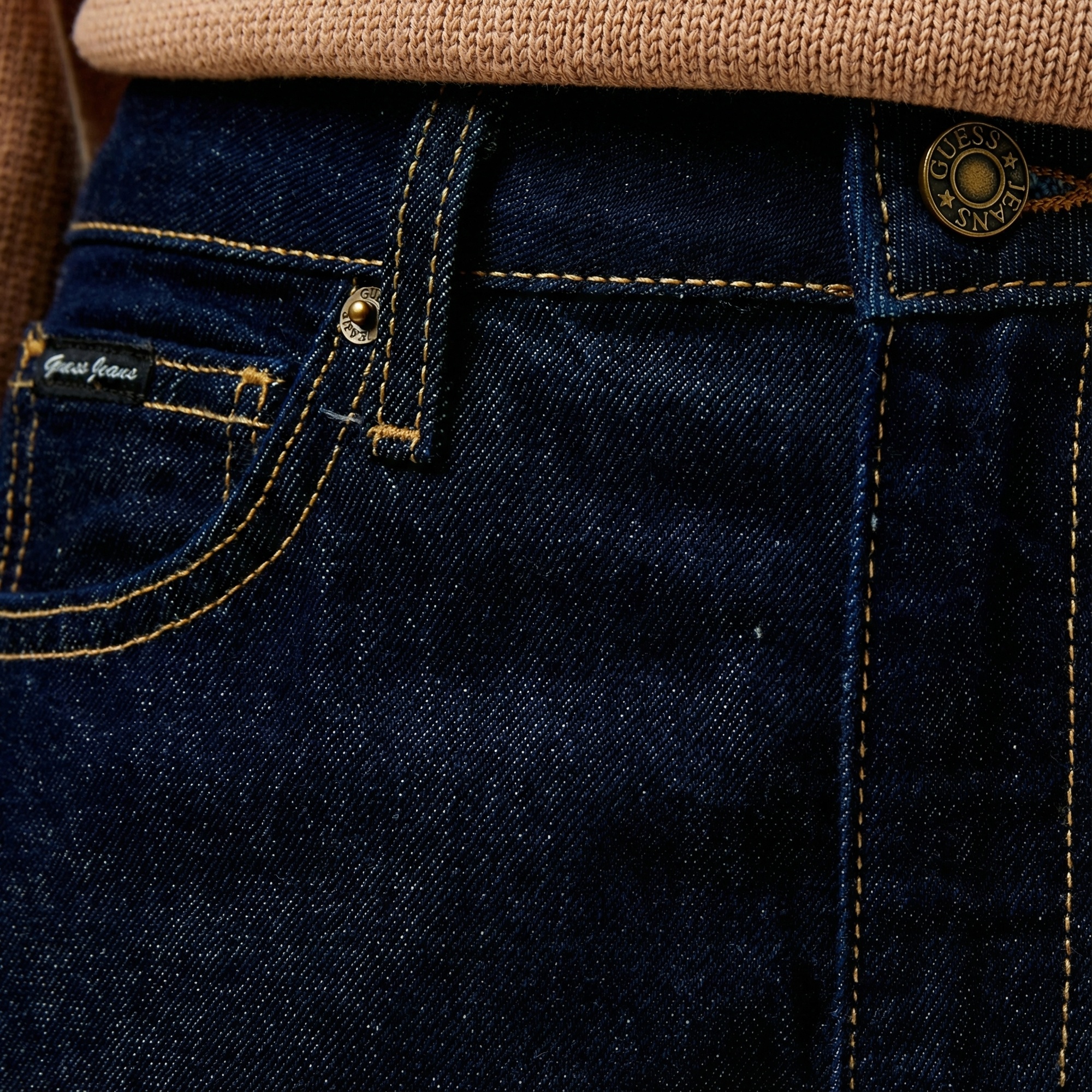 Guess G06 Mom Kadın Mavi Jean