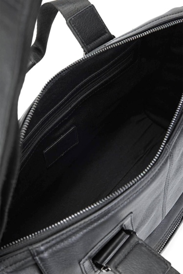  Tamer Tanca Erkek Hakiki Deri Siyah Evrak Çantası