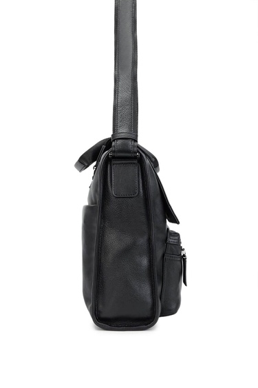  Tamer Tanca Erkek Hakiki Deri Siyah Evrak Çantası