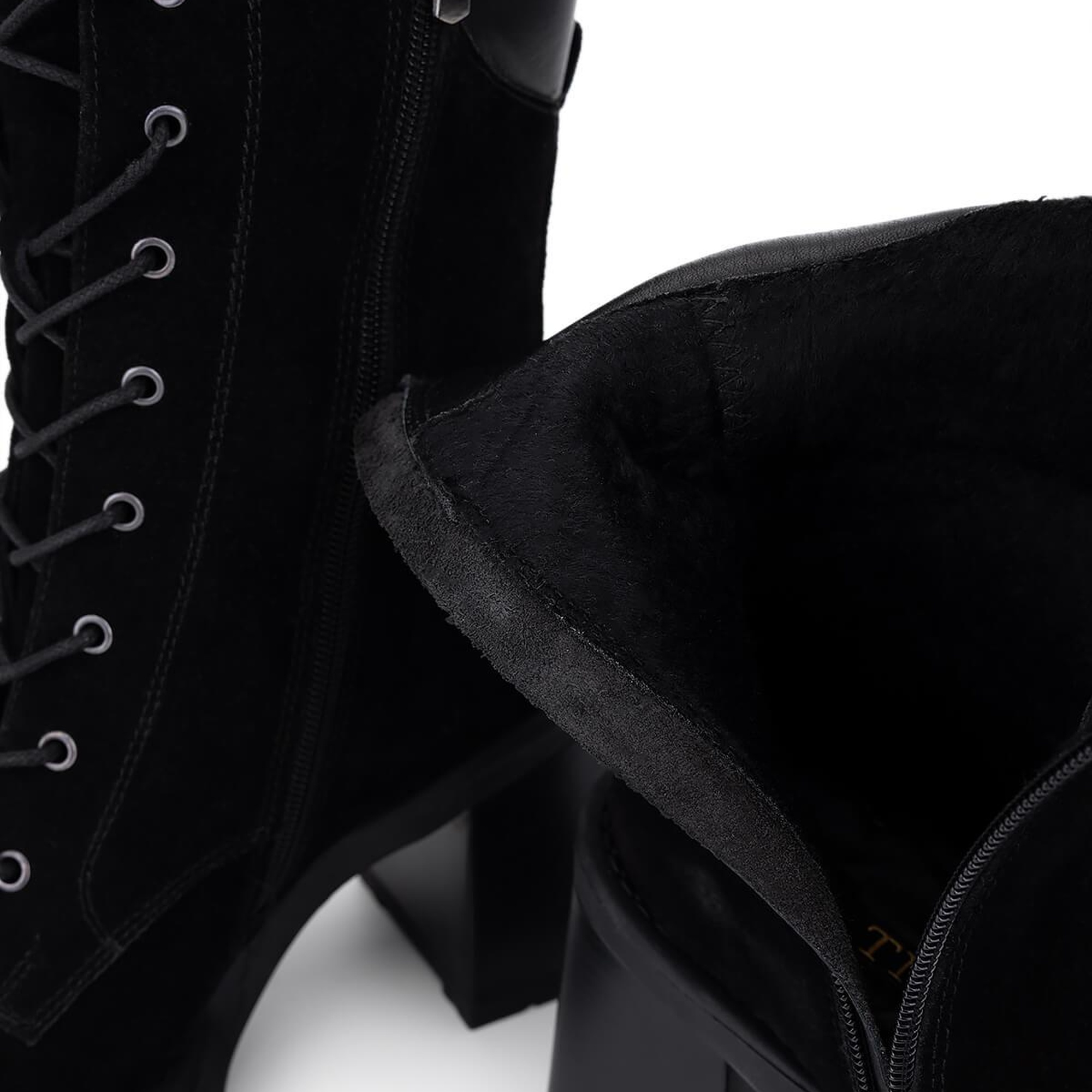 Tamer Tanca Kadın Hakiki Deri Siyah Süet Casual Bot