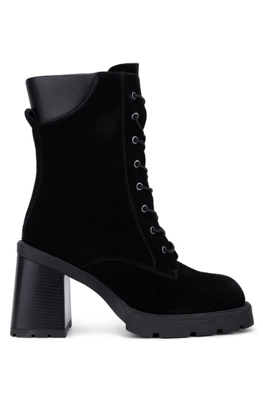  Tamer Tanca Kadın Hakiki Deri Siyah Süet Casual Bot