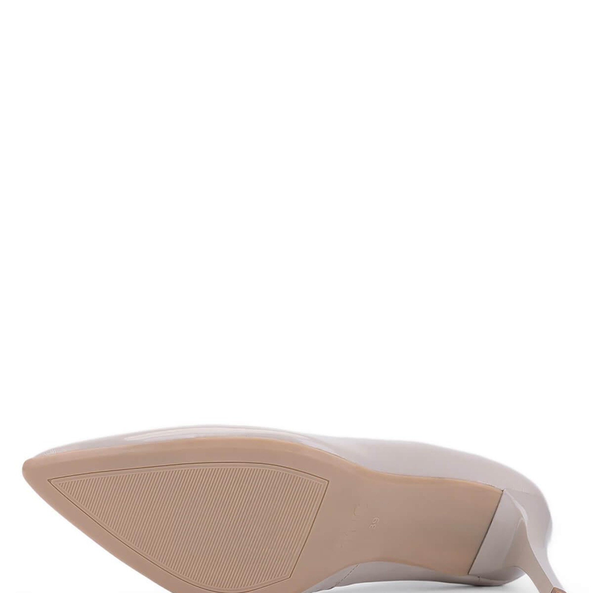 Tamer Tanca Kadın Hakiki Deri Bej Topuklu Ayakkabı