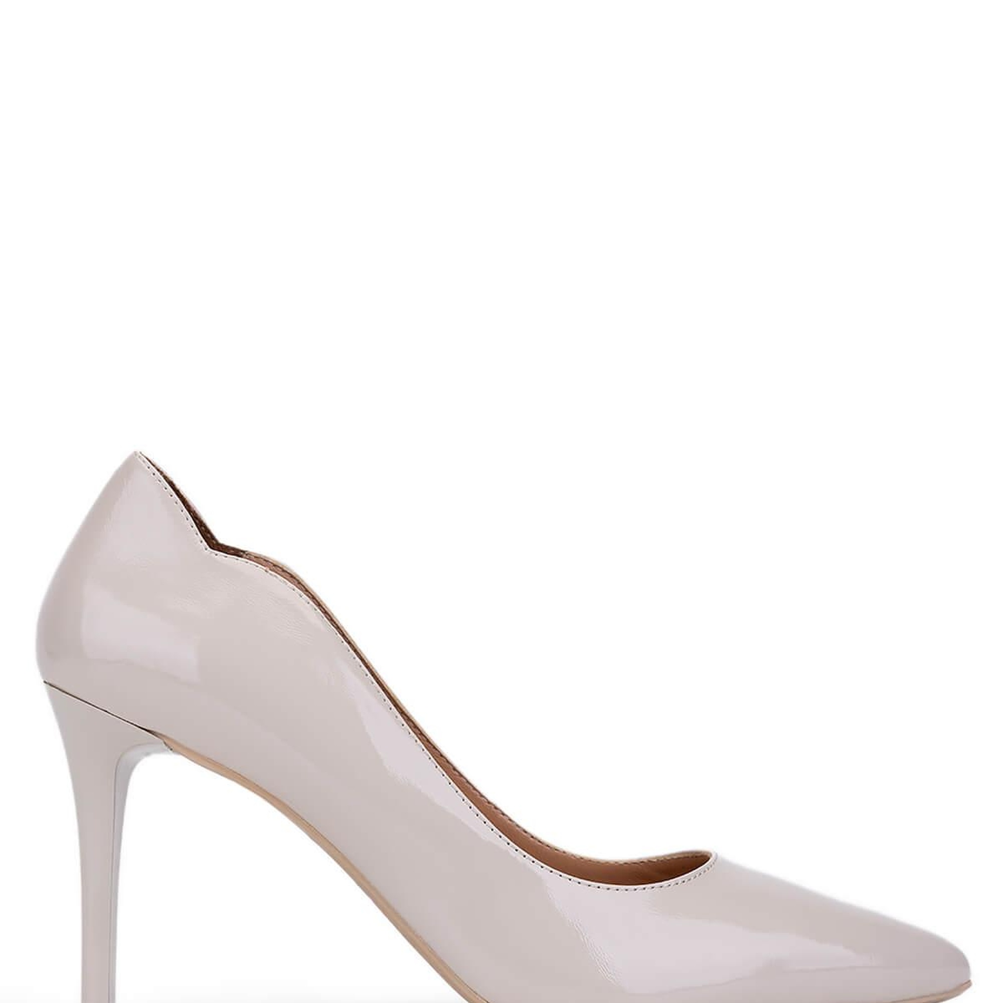 Tamer Tanca Kadın Hakiki Deri Bej Topuklu Ayakkabı