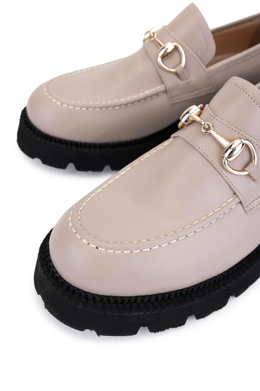  Tamer Tanca Kadın Hakiki Deri Vizon Loafer Ayakkabı