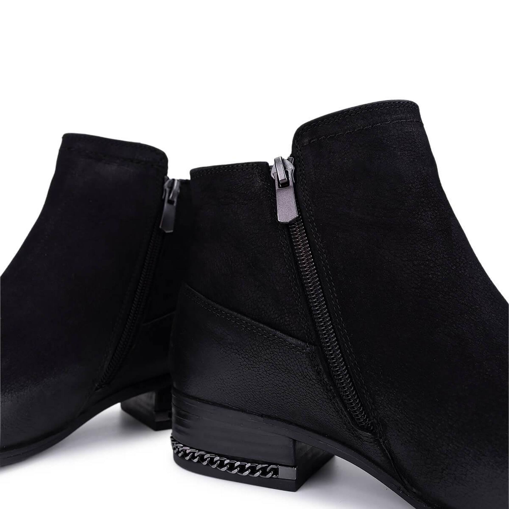 Tamer Tanca Kadın Hakiki Deri Siyah Nubuk Klasik Bot