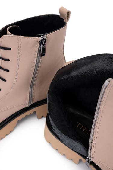  Tamer Tanca Kadın Hakiki Deri Vizon Casual Bot