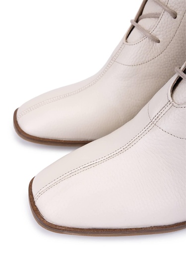  Tamer Tanca Kadın Hakiki Deri Bej Bot