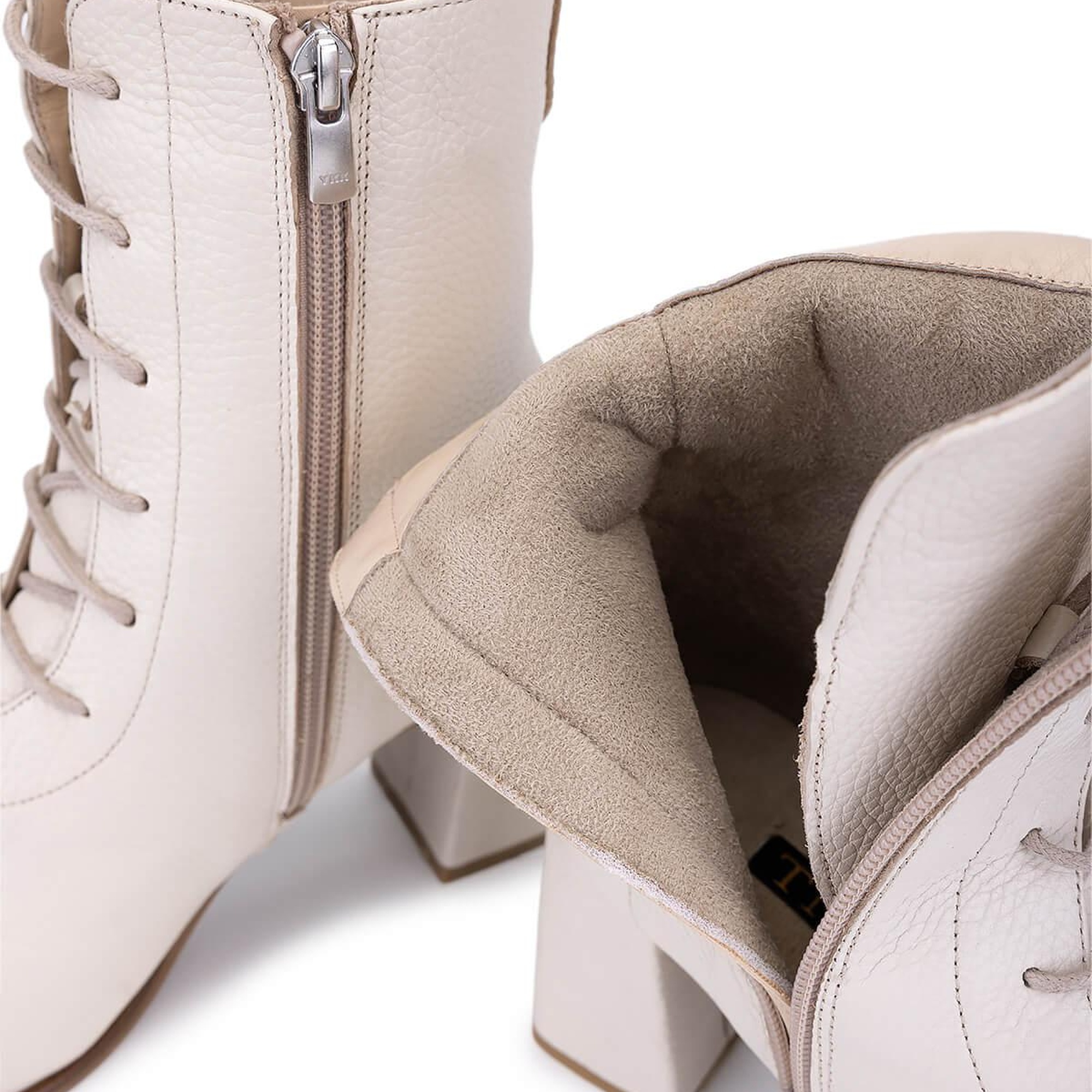 Tamer Tanca Kadın Hakiki Deri Bej Bot