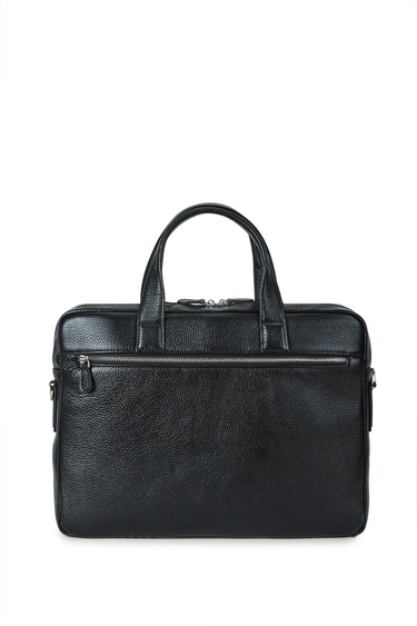  Tamer Tanca Erkek Hakiki Deri Siyah Evrak Çantası