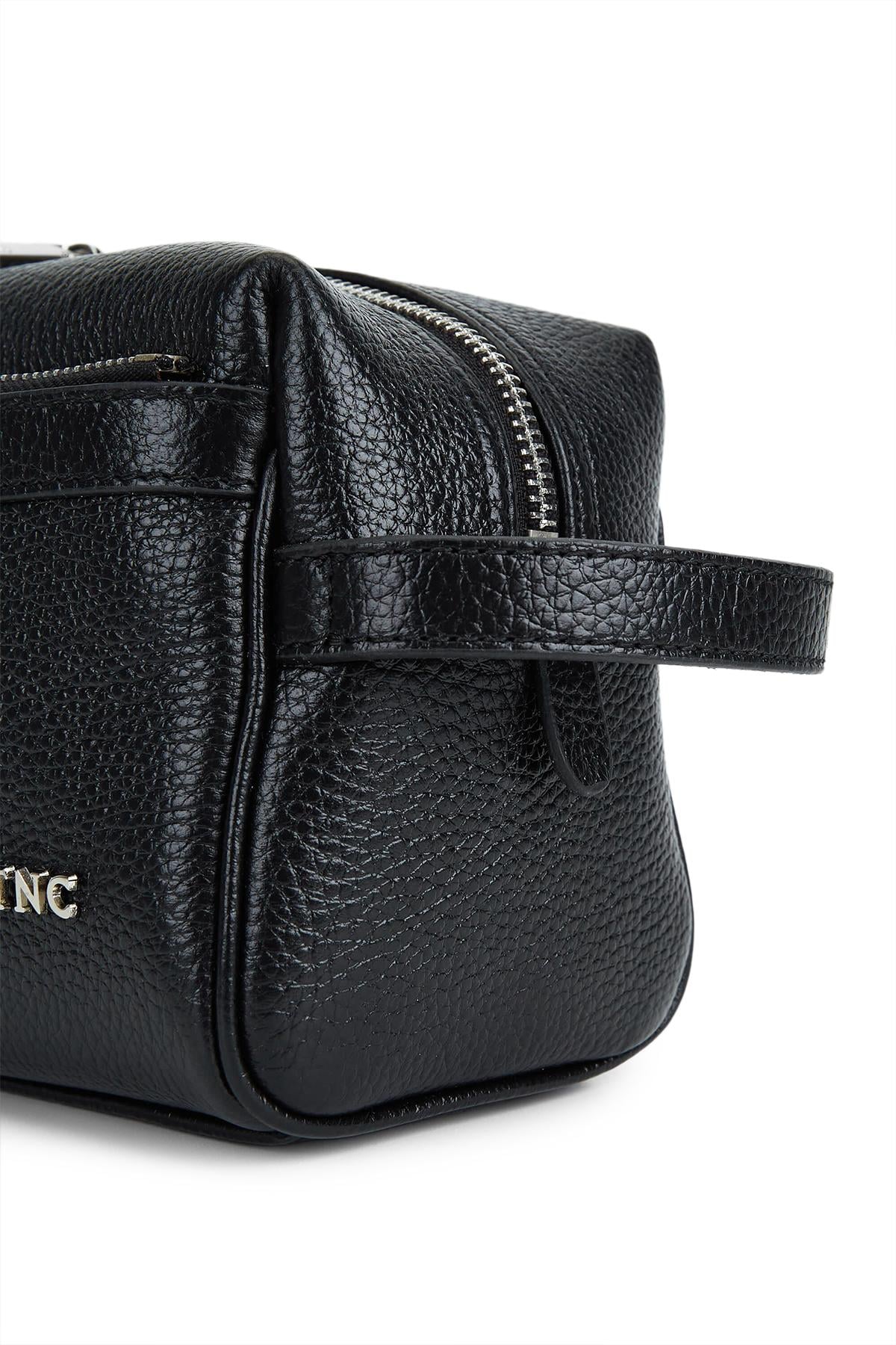  Tamer Tanca Erkek Hakiki Deri Siyah Traş Çantası