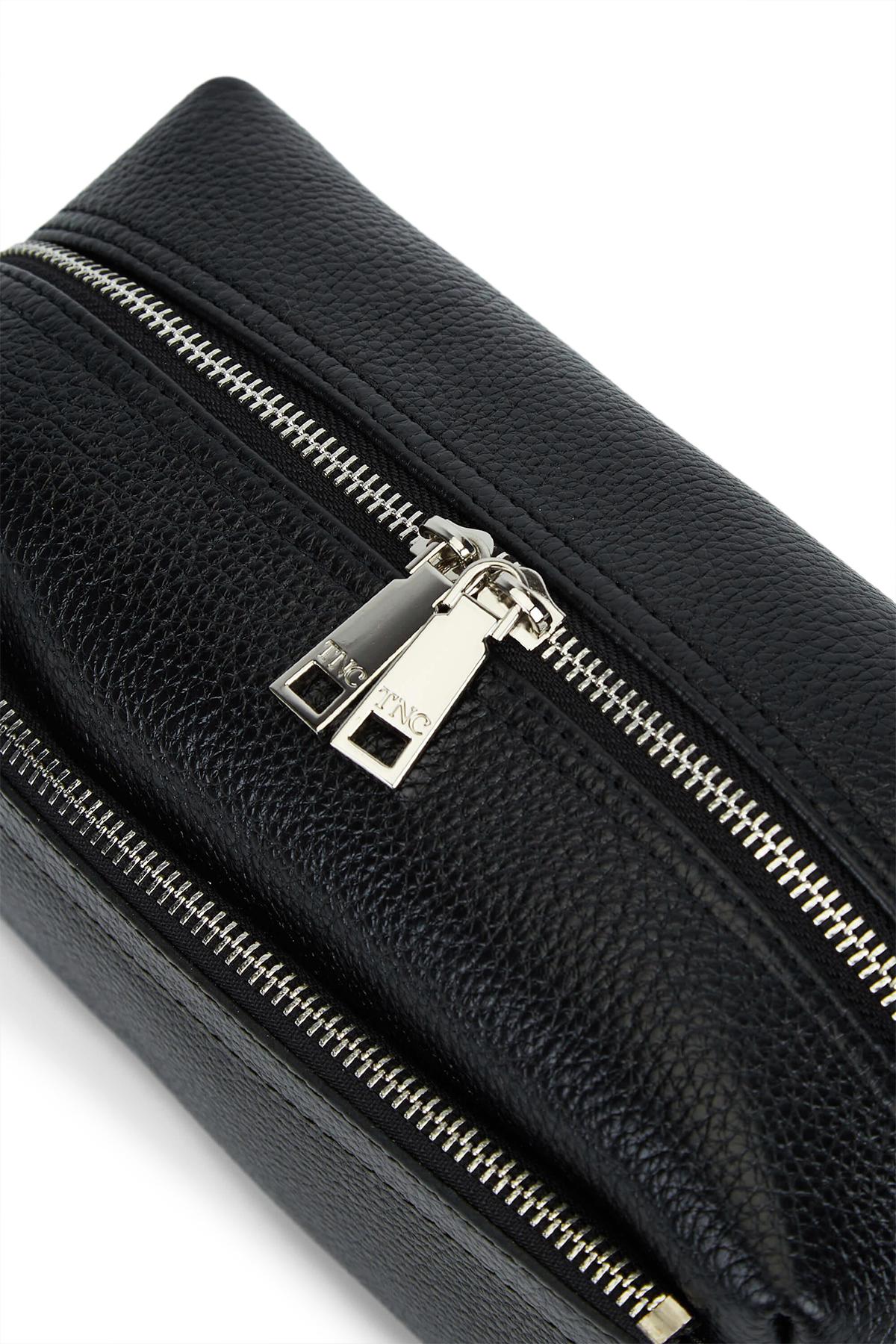  Tamer Tanca Erkek Hakiki Deri Siyah Traş Çantası