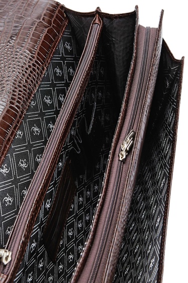  Tamer Tanca Erkek Hakiki Deri Kahverengi Evrak Çantası