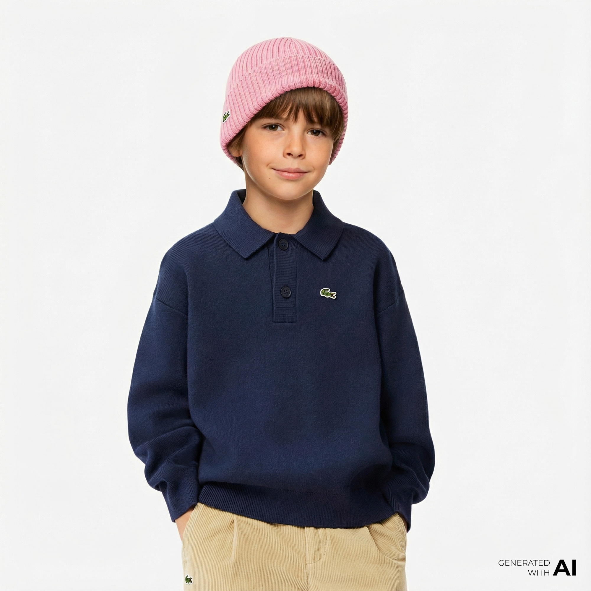 Lacoste Çocuk Lacivert Kazak