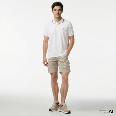  Nautica Erkek Bej Regular Fit Şort