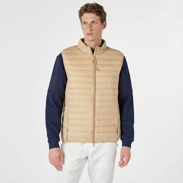  Nautica Erkek Bej Standart Fit Yelek