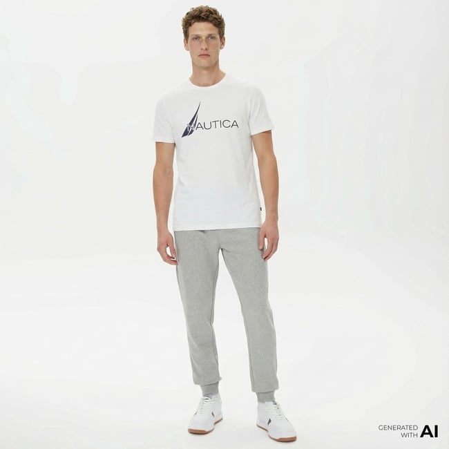  Nautica Erkek Gri Standart Fit Eşofman Altı