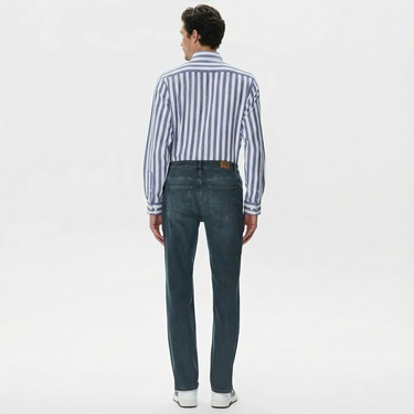  Nautica Erkek Lacivert Slim Fit Jean Pantolon