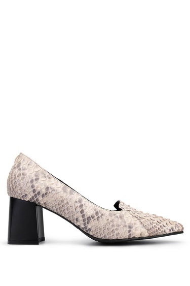  Tamer Tanca Kadın Hakiki Deri Bej Klasik Ayakkabı