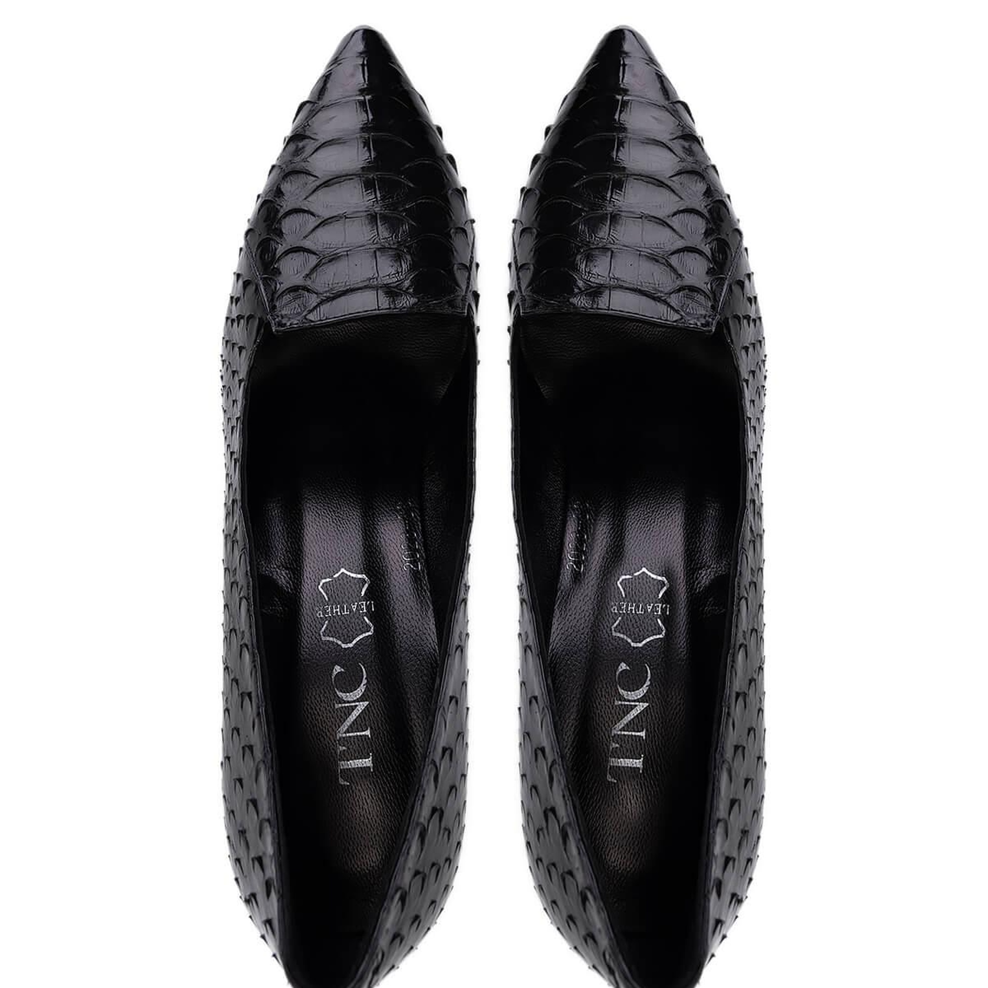 Tamer Tanca Kadın Hakiki Deri Siyah Klasik Ayakkabı