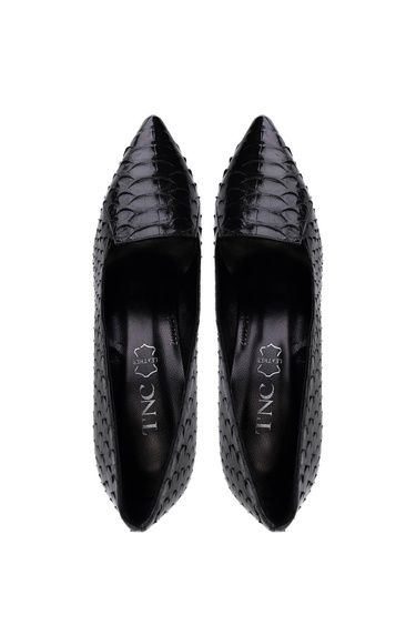  Tamer Tanca Kadın Hakiki Deri Siyah Klasik Ayakkabı