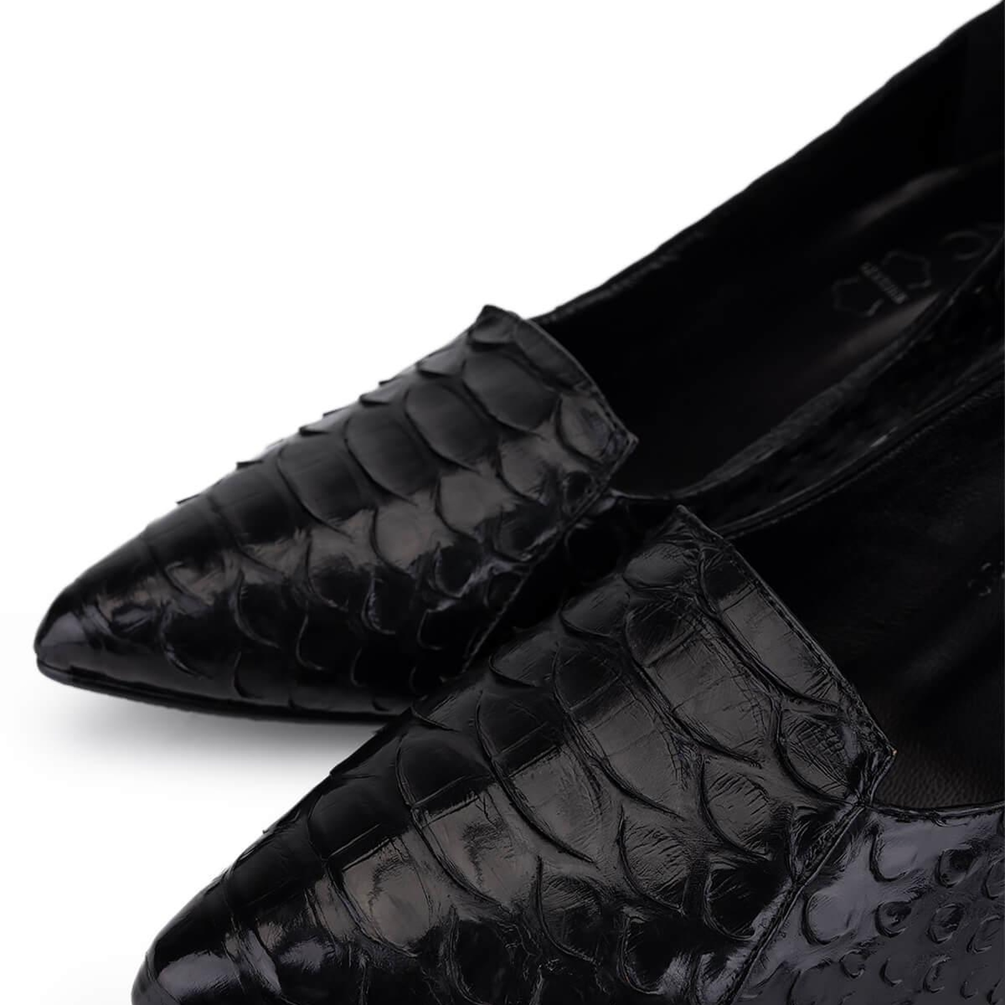 Tamer Tanca Kadın Hakiki Deri Siyah Klasik Ayakkabı