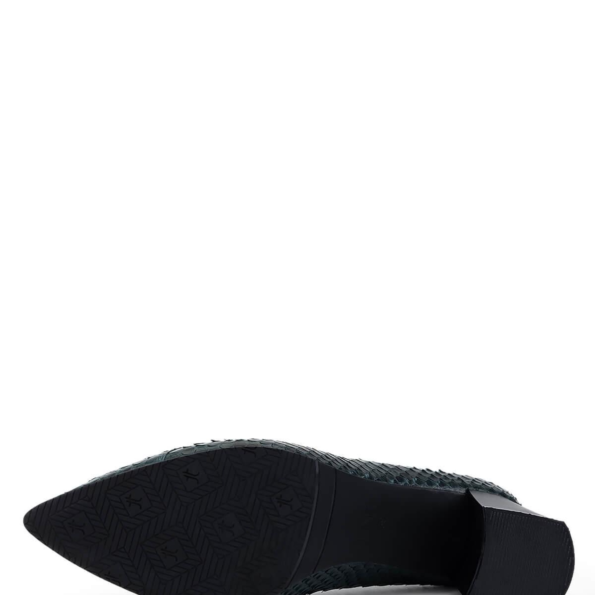 Tamer Tanca Kadın Hakiki Deri Yeşil Yılan Klasik Ayakkabı